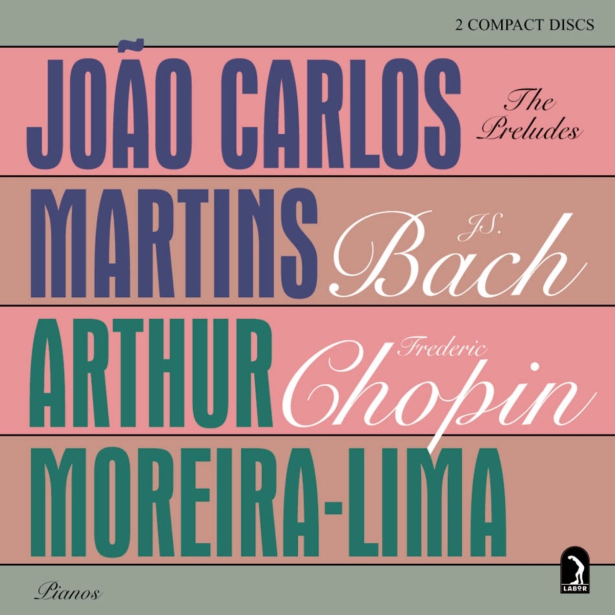 BACH, J.S.: Preludes - Chopin, F.: Preludes, Op. 28 by João Carlos Martins & Arthur Moreira-Lima album cover