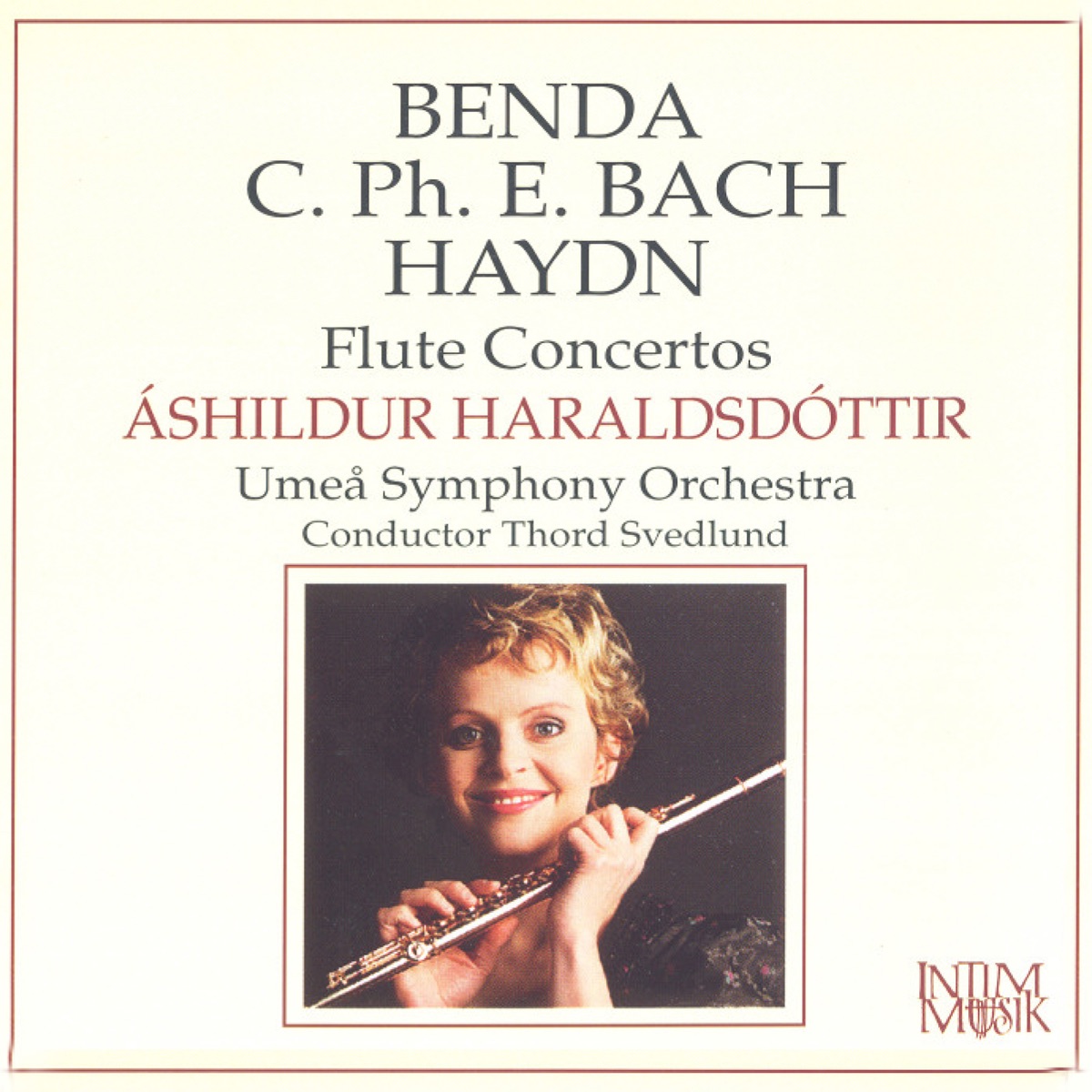Benda, Bach & Haydn: Flute Concertos by Thord Svedlund, Áshildur Haraldsdóttir & Umeå Symphony Orchestra album cover