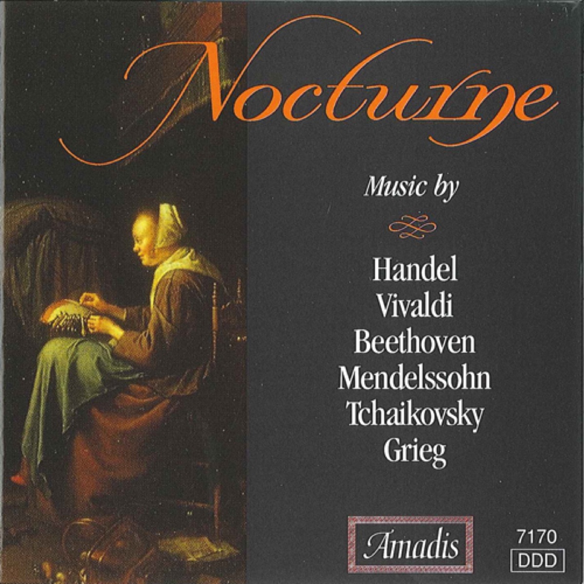 Nocturne by Andrew Mogrelia, Prague Chamber Soloists, Concentus Hungaricus, Tamas Pal, Budapest Symphony Orchestra, Villa Musica Ensemble, Eduard Fischer, Accademia Ziliniana, Sandor Falvai, Philharmonia Cassovia, Alfred Walter, Johannes Wildner, Sylvia Capova, Edward Serov, Volgograd Philharmonic Orchestra, Daniela Ruso, Andrew Penny & Orchestra of the Mill album cover