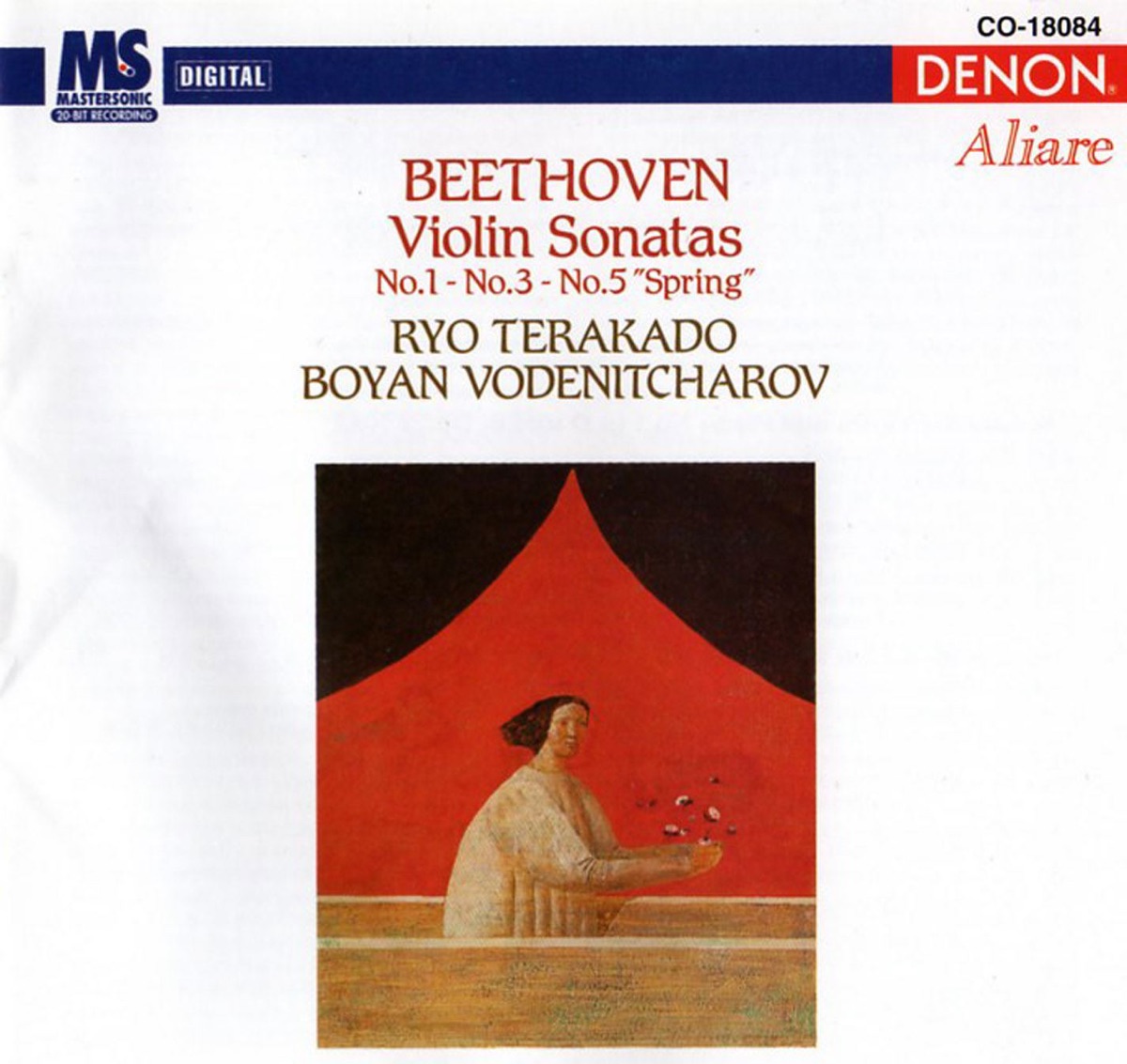 Ludwig Van Beethoven: Violin Sonatas, No. 1 - No. 3 - No. 5 "Spring" by Ryo Terakado & Boyan Vodenitcharov album cover