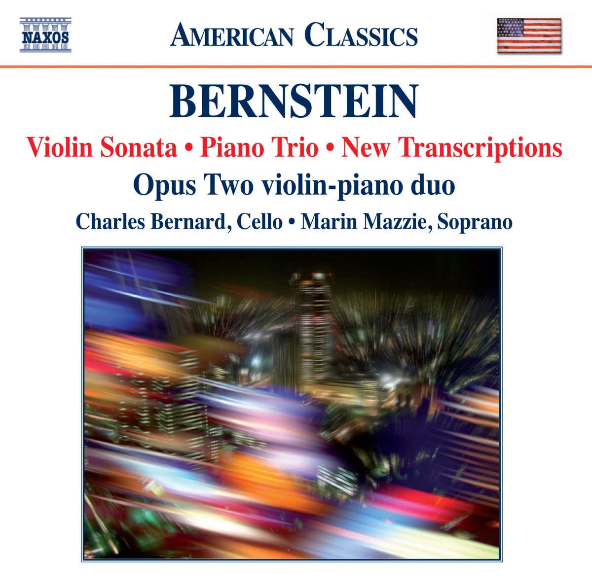 Bernstein: Violin Sonata - Piano Trio by Opus Two, Charles Bernard & Marin Mazzie album cover