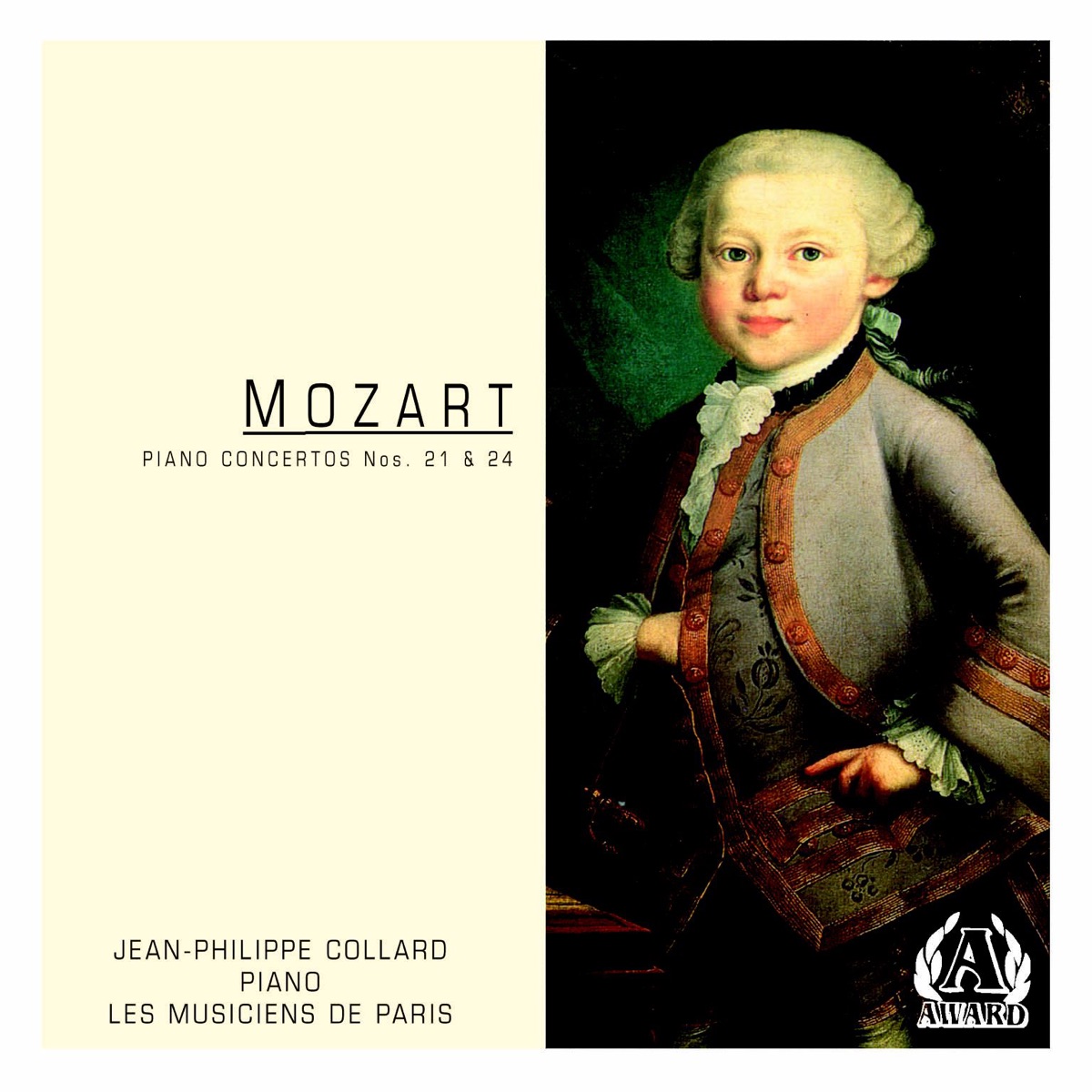 Mozart: Piano Concertos Nos. 21 & 24 by Jean-Phillippe Collard & Les Musiciens de Paris album cover