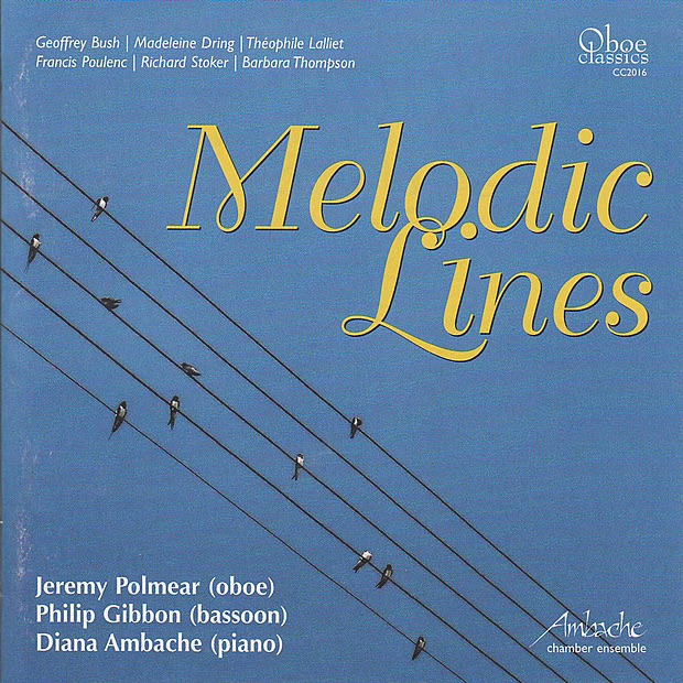 Melodic Lines by Ambache Chamber Ensemble, Diana Ambache, Jeremy Polmear & Philip Gibbon album cover