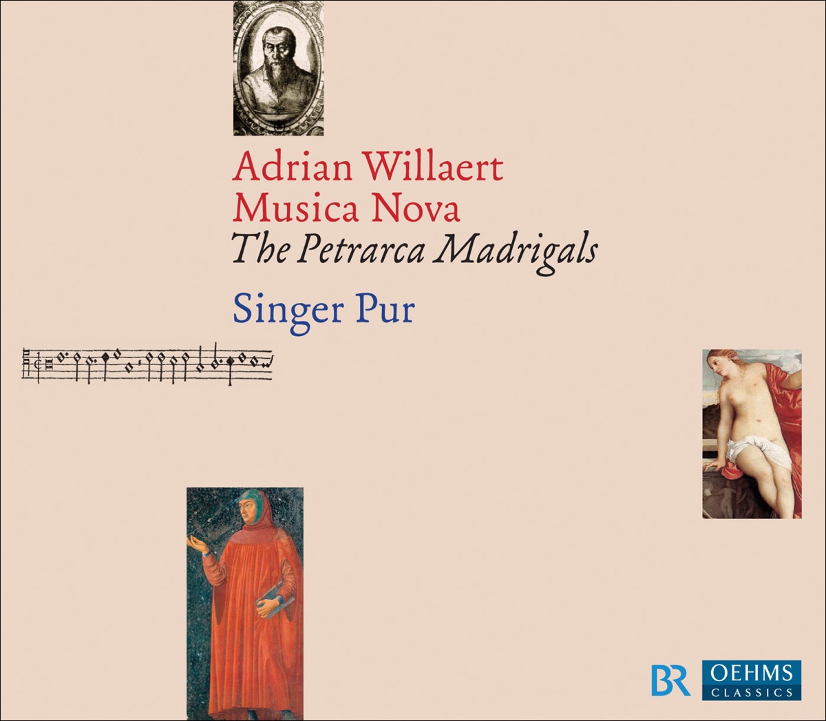 Willaert, A.: Musica Nova - The Petrarca Madrigals by Singer Pur album cover