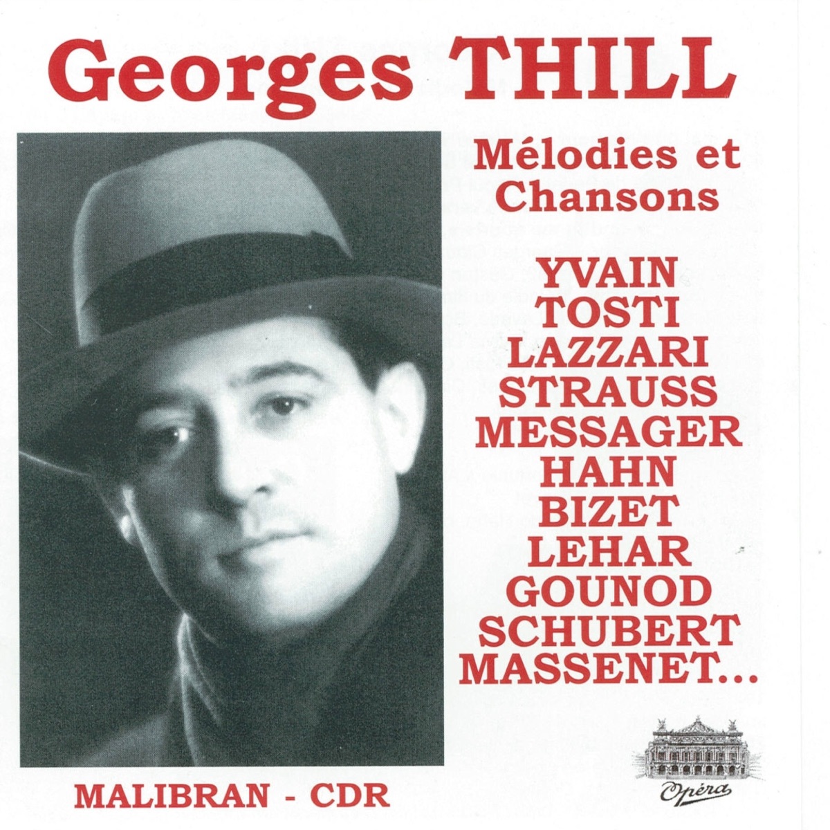 Mélodies et chansons by Georges Thill album cover