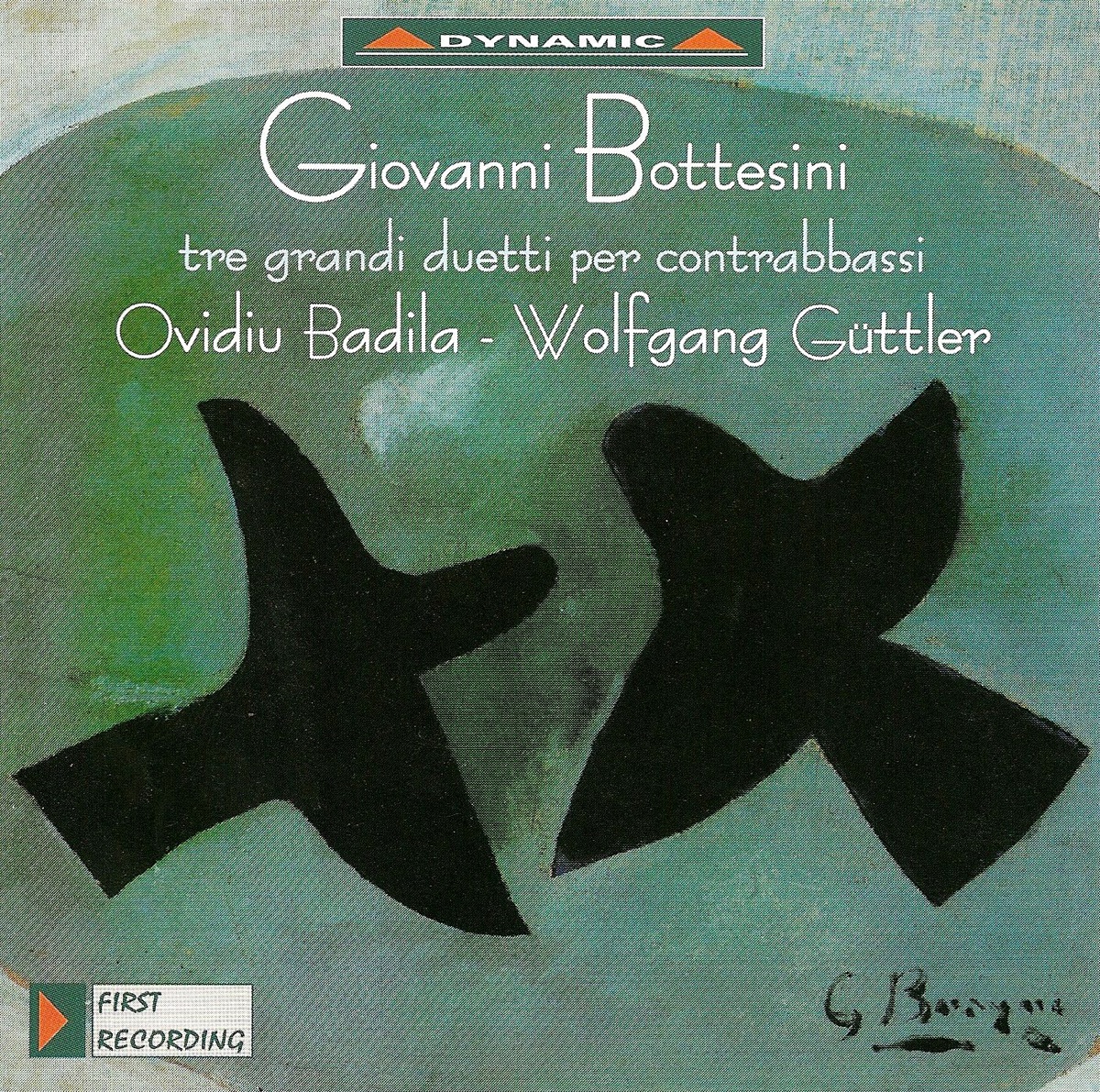 Bottesini: 3 Duets for Double Bass by Ovidiu Badila & Wolfgang Guttler album cover