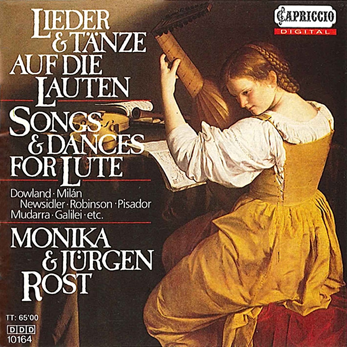 Songs and Dances for Lute by Monika Rost, Jurgen Rost & Erling Møldrup album cover