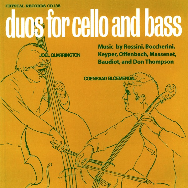 Duos for Cello and Bass by Coenraad Bloemendal & Joel Quarrington album cover