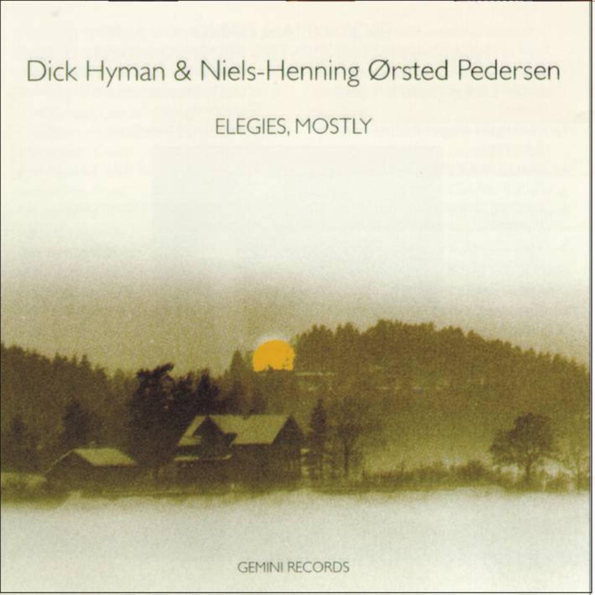 Elegies, Mostly by Dick Hyman & Niels-Henning Ørsted Pedersen album cover