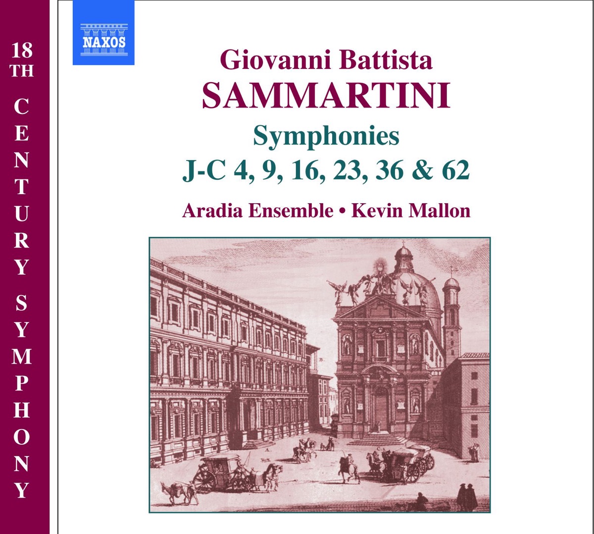 Sammartini: Six Symphonies by Aradia Ensemble & Kevin Mallon album cover