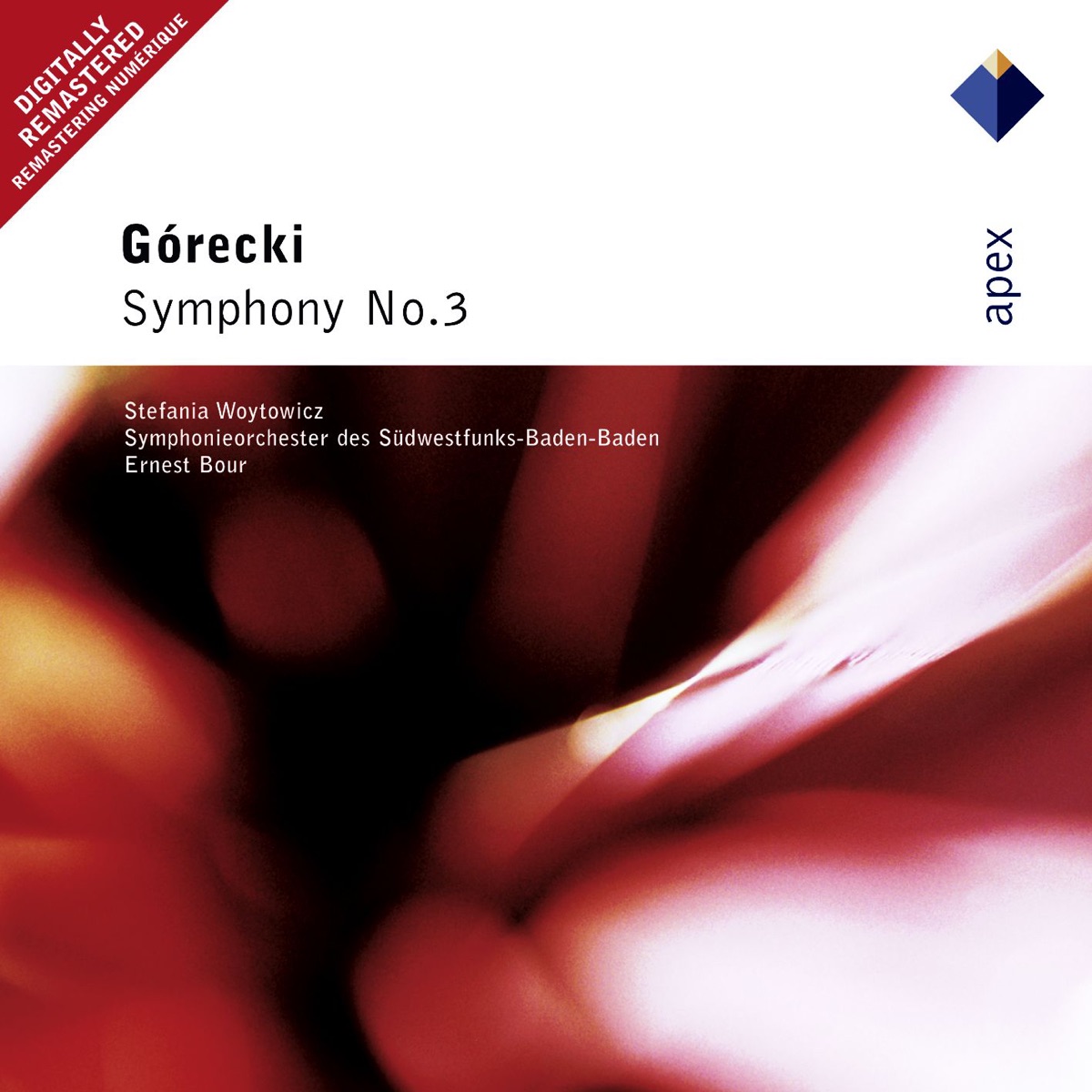 Górecki: Symphony No. 3 "Symphony of Sorrowful Songs" by Ernest Bour & Symphonieorchester des Südwestfunks-Baden-Baden album cover