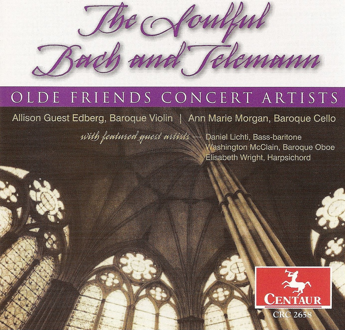 Telemann, G.P.: Oboe Sonata, Twv 42:G5 - Fantasies Nos. 4 and 6 - Bach, J.S.: Der Friede Sei Mit Dir by Allison Guest Edberg, Ann Marie Morgan, Washington McClain, Elizabeth Wright, Catharina Meints, Daniel Lichti, Sue Yelanjian, Miho Hashizume, Emlyn Ngai & Sandra Simon album cover