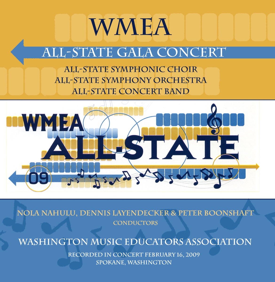 Washington Music Educators All-State Music Festival 2009 All-State Concert Band by All-State Concert Band & Peter Boonshaft album cover