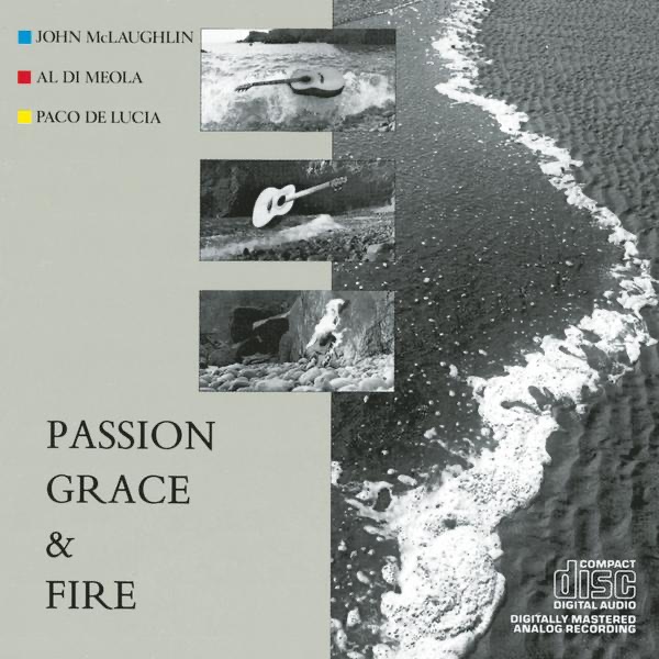 Passion, Grace & Fire by Al Di Meola, John McLaughlin & Paco de Lucía album cover