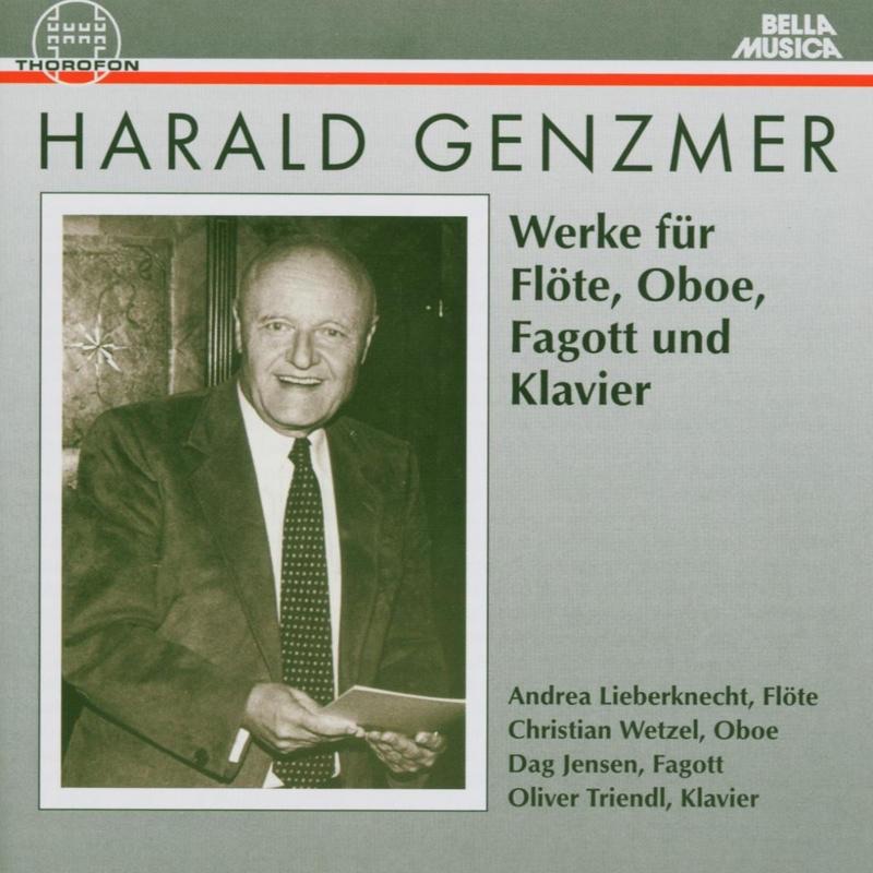 Harald Genzmer: Werke für Flöte, Oboe, Fagott und Klavier by Andrea Lieberknecht, Christian Wetzel, Dag Jensen & Oliver Triendl album cover