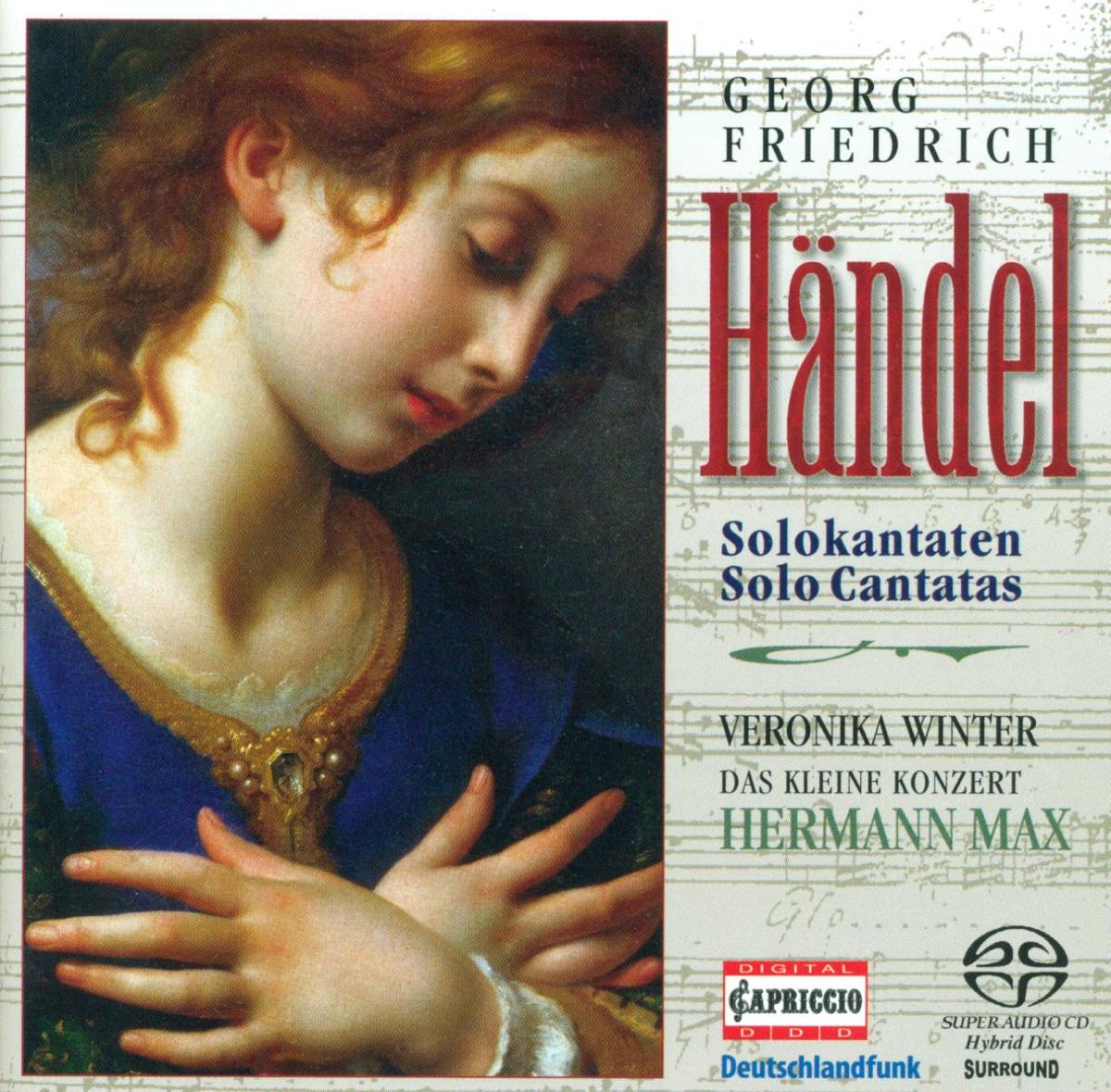 Handel, G.F.: Cantatas - Hwv 105, 112, 113, 173 by Veronika Winter, Das Kleine Konzert & Hermann Max album cover