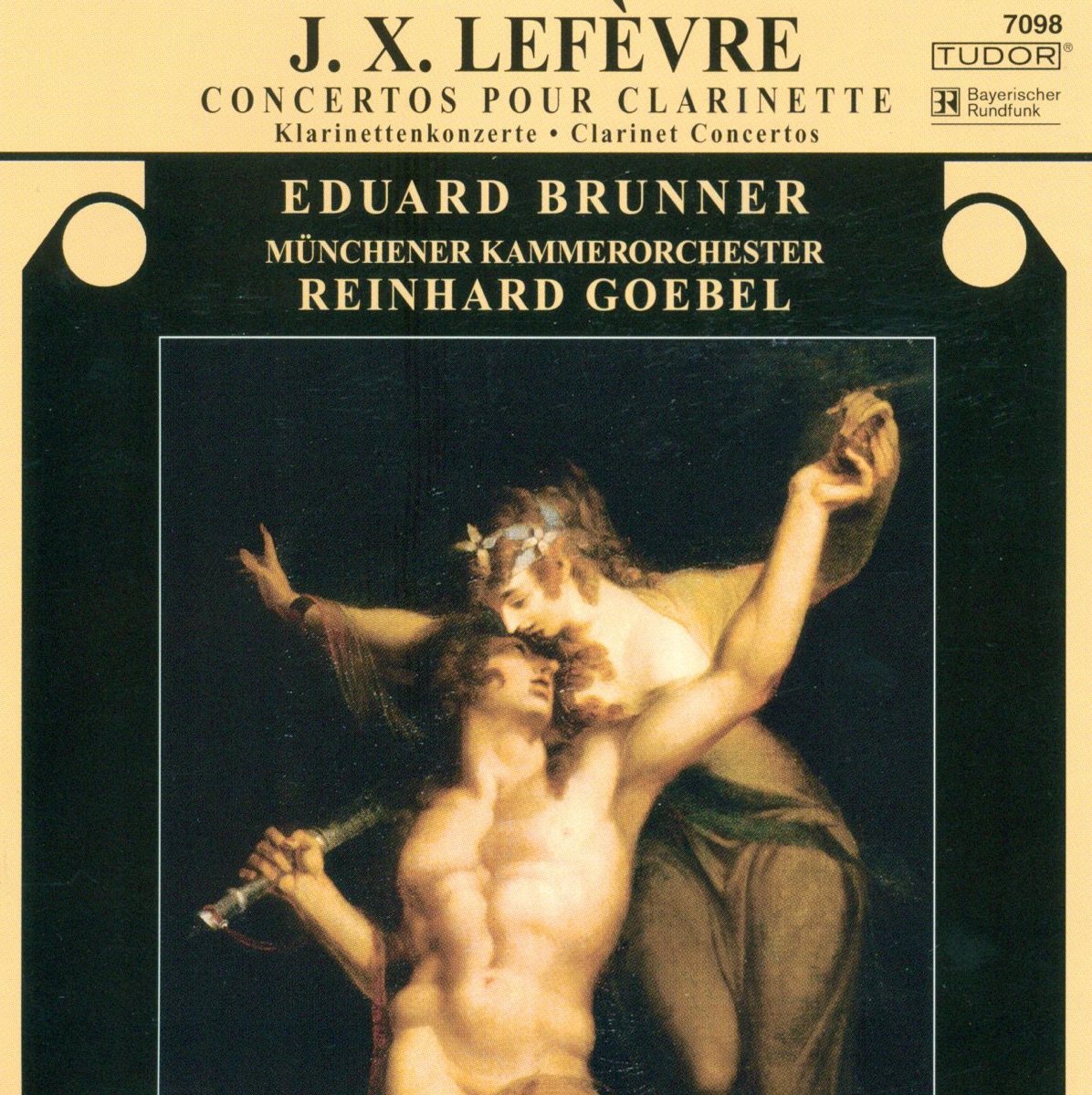 Lefevre: Clarinet Concertos Nos. 3, 4 and 6 by Munich Chamber Orchestra, Eduard Brunner & Reinhard Goebel album cover