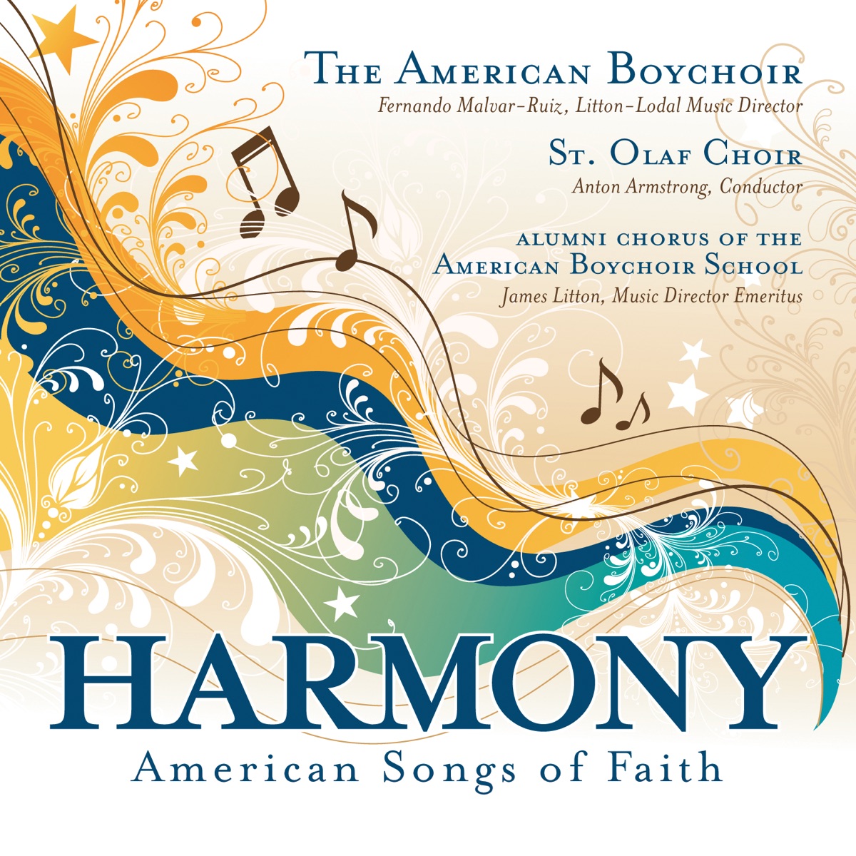 Harmony: American Songs of Faith by The American Boychoir album cover