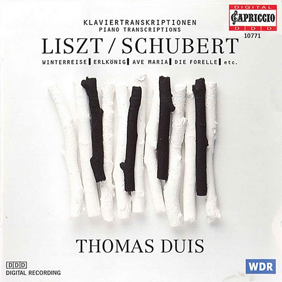 Liszt: Schubert Song Transcriptions by Thomas Duis album cover