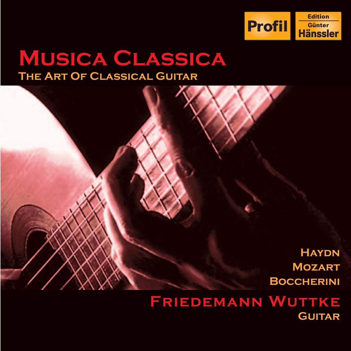 Wuttke: Haydn - Guitar Concerto In D Major - Mozart - Guitar Sonatina In C Major by Friedemann Wuttke, New Moscow Chamber Orchestra, Igor Zhukov & Arioso Quartet album cover