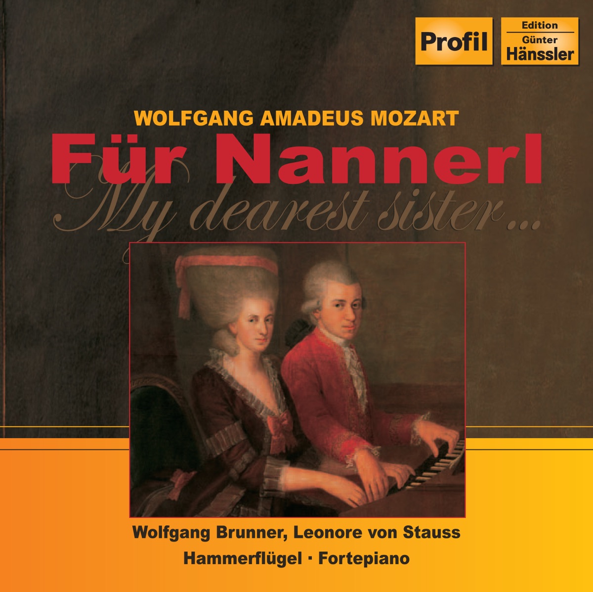 Mozart: Works for Piano 2 and 4 Hands by Leonore von Stauss & Wolfgang Brunner album cover