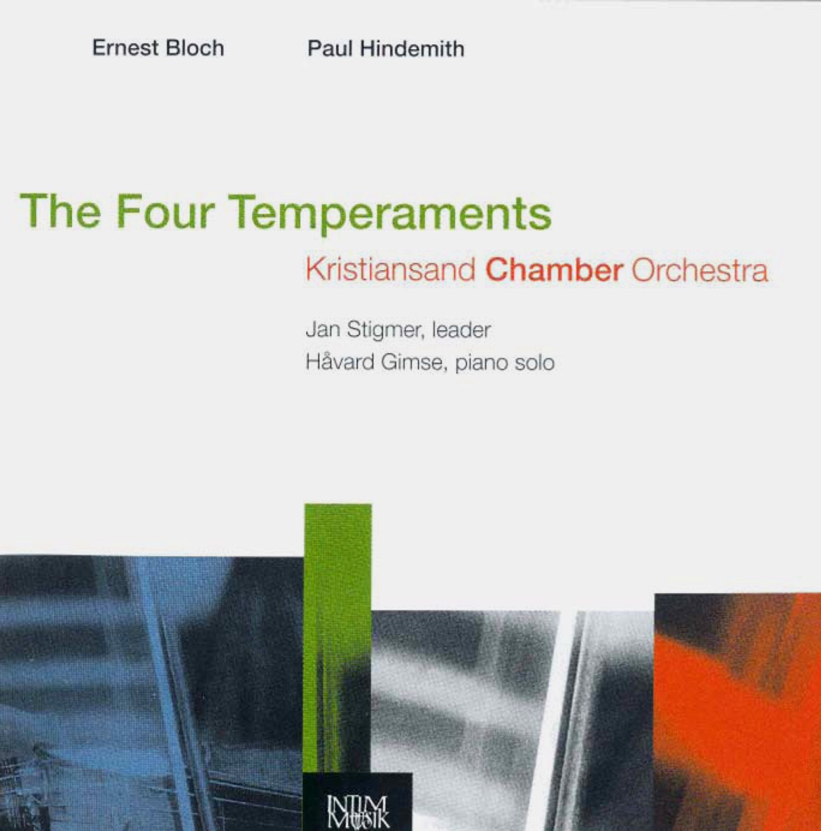 The 4 Temperaments by Håvard Gimse, Jan Stigmer & Kristiansand Chamber Orchestra album cover