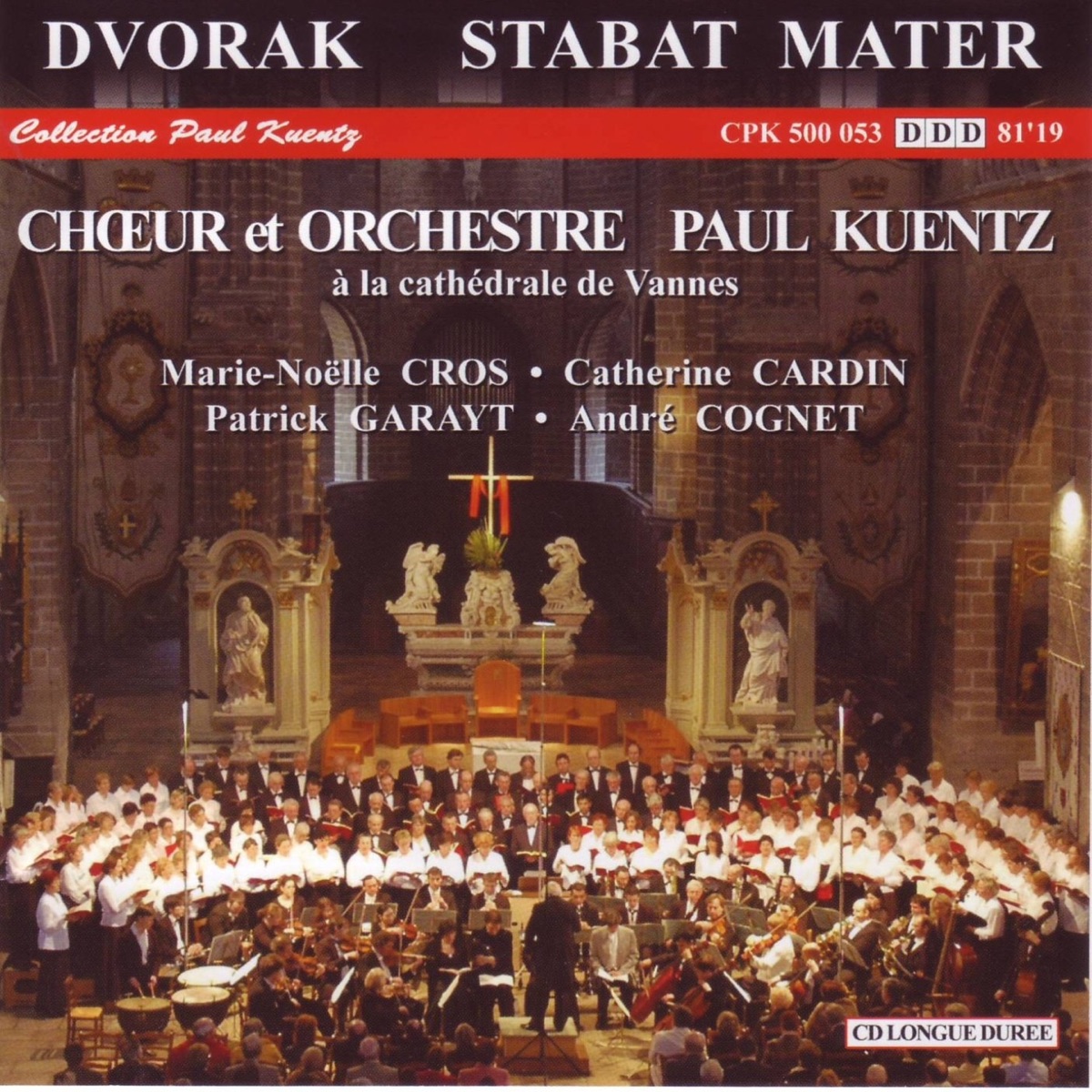Dvorak : Stabat Mater by Paul Kuentz & Marie-Noëlle Cros album cover