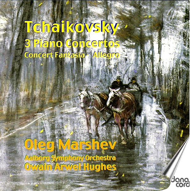 Tchaikovsky: 3 Piano Concertos by Owain Arwell Hughes, Oleg Marshev & Aalborg Symphony Orchestra album cover