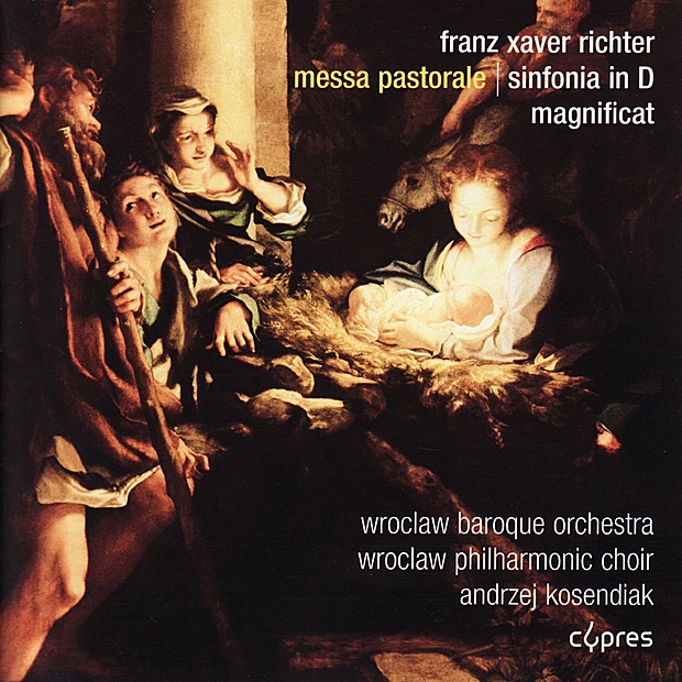 Richter: Mesa Pastorale, Sinfonia in D & Magnificat by Wrocław Baroque Orchestra, Wroclaw Philharmonic Choir & Andrzej Kosendiak album cover