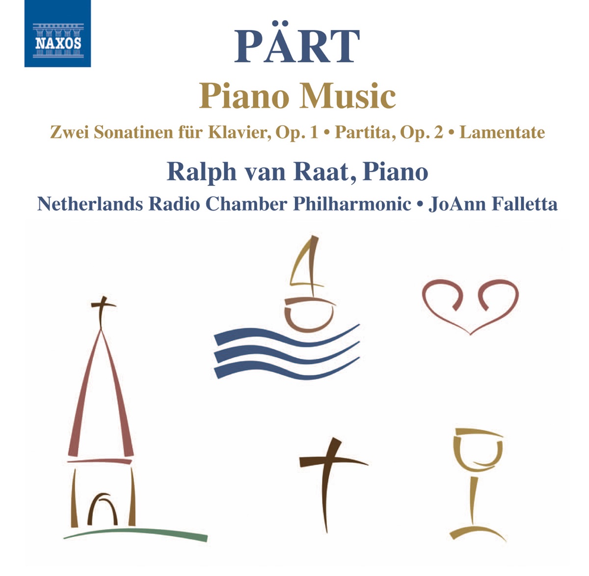 Pärt: Piano Music by Ralph van Raat, JoAnn Falletta & Netherlands Radio Chamber Philharmonic album cover