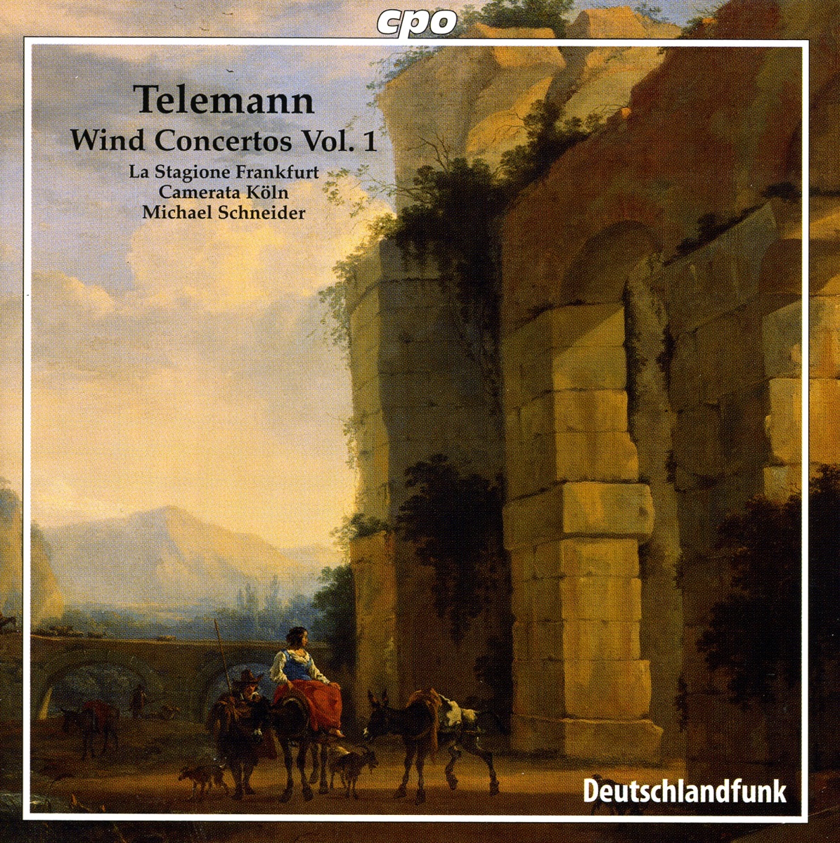 Telemann, G.P.: Wind Concertos, Vol. 1 - Twv 43:G3, 51:D1, 51:E1, 52:D2, E1 by Michael Schneider, La Stagione Frankfurt, Karl Kaiser, Luise Baumgartl & Camerata Köln album cover