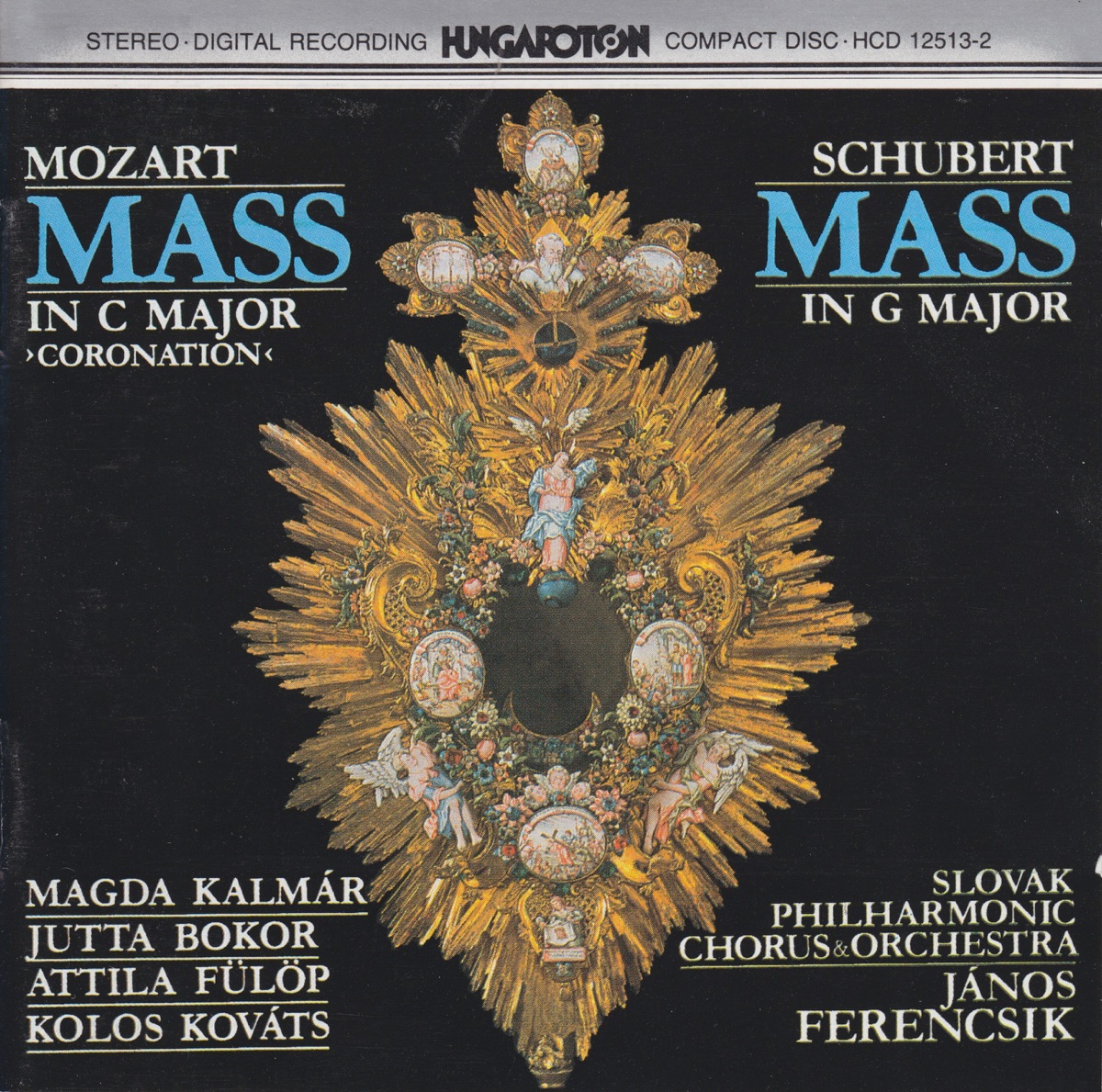 W.A. Mozart: Coronation Mass - F. Schubert: Mass in G Major by János Ferencsik album cover