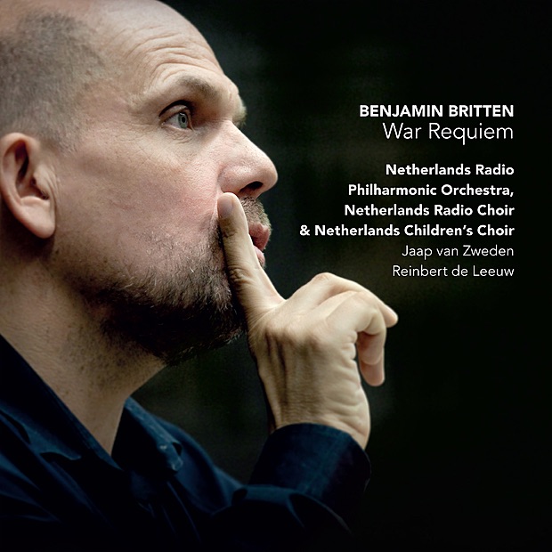 Britten: War Requiem by Jaap van Zweden, Reinbert de Leeuw, Netherlands Radio Philharmonic Orchestra, Netherlands Radio Choir, Netherlands Children's Choir, Evelina Dobracheva, Anthony Dean Griffey & Mark Stone album cover