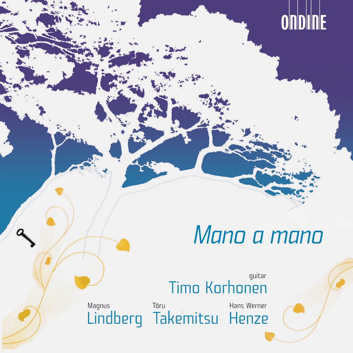 Lindberg: Mano a Mano - Takemitsu: Mori No Naka de - Henze: Guitar Sonata No. 1 by Timo Korhonen album cover