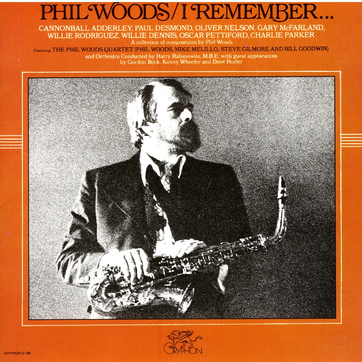 I Remember by Phil Woods album cover