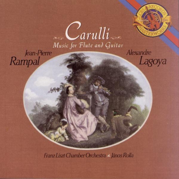 Carulli: Works for Guitar and Flute by Jean-Pierre Rampal & Alexandre Lagoya album cover