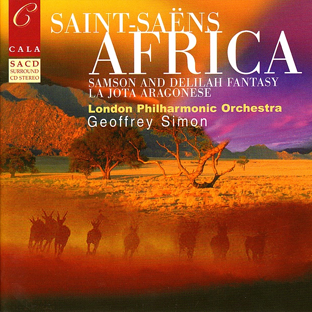 Saint-Saëns: Samson and Delilah Fantasy, La Jota Aragonese & Tarantelle by London Philharmonic Orchestra, Geoffrey Simon & Tina Gruenberg album cover