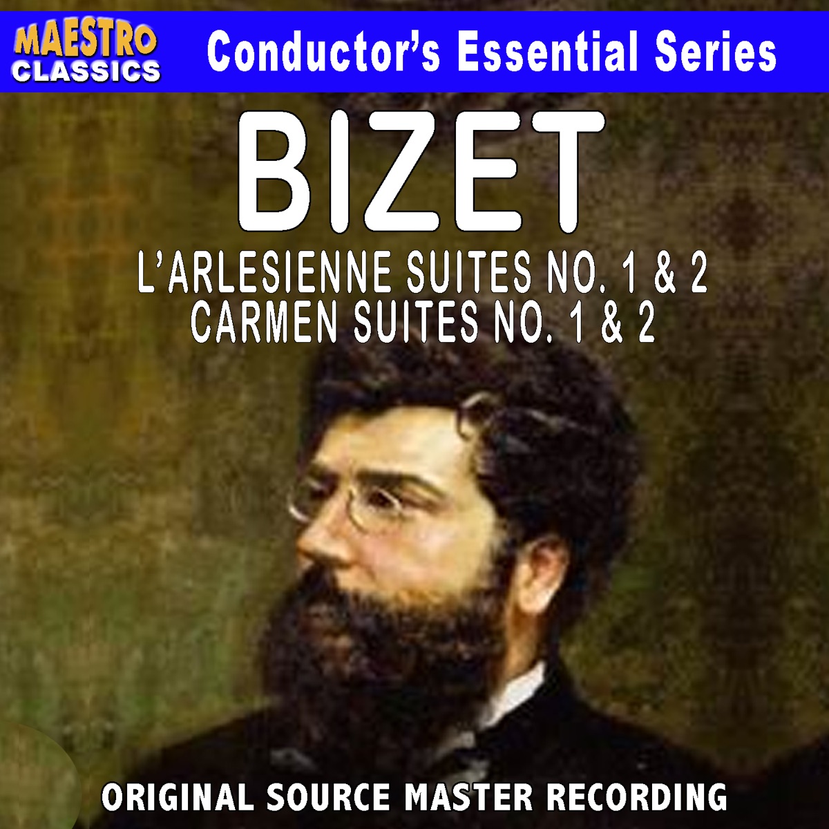 Bizet: L'Arlésienne Suite No. 1 & 2, Carmen  Suite No. 1 & 2 by South German Philharmonic Orchestra, Philharmonic Festival Orchestra, Alfred Scholz & Elmer Goldstein album cover