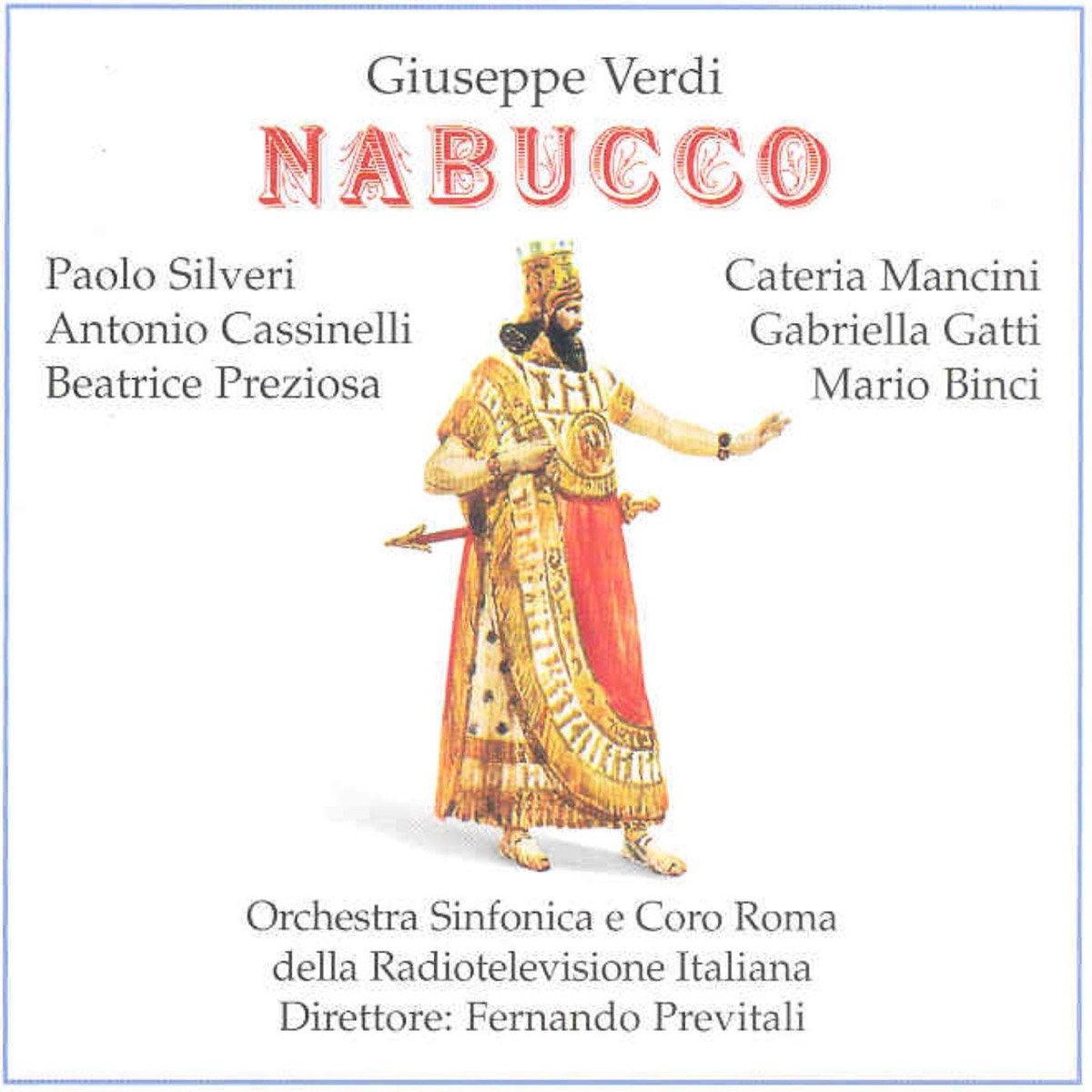 Nabucco by Fernando Previtali album cover