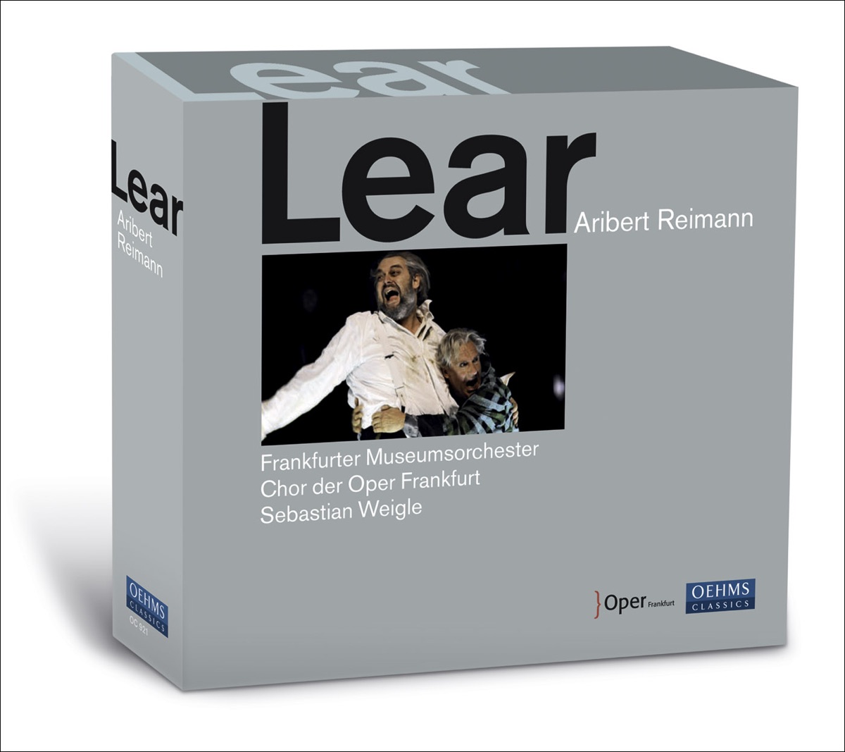 Reimann, A.: Lear [Opera] by Frankfurt Opera Chorus, Sebastian Weigle, Frank van Aken, Frankfurt Museum Orchestra, Jeanne-Michele Charbonnet, Johannes Martin Kränzle, Wolfgang Koch, Magnus Baldvinsson, Michael McCown, Dietrich Volle, Nicolai Klawa, Britta Stallmeister, Graham Clark, Hans-Jurgen Lazar, Caroline Whisnant, Chad Graham & Martin Wolfel album cover