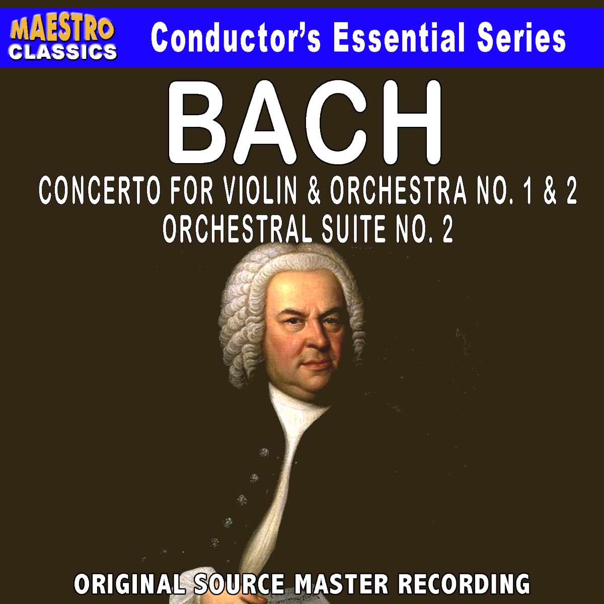 Bach: Violin Concerto No. 1 & 2, Orchestral Suite No. 2 by Nuremberg Symphony Orchestra, Munich Symphony Orchestra, Othmar Mága & Hanspeter Gmür album cover