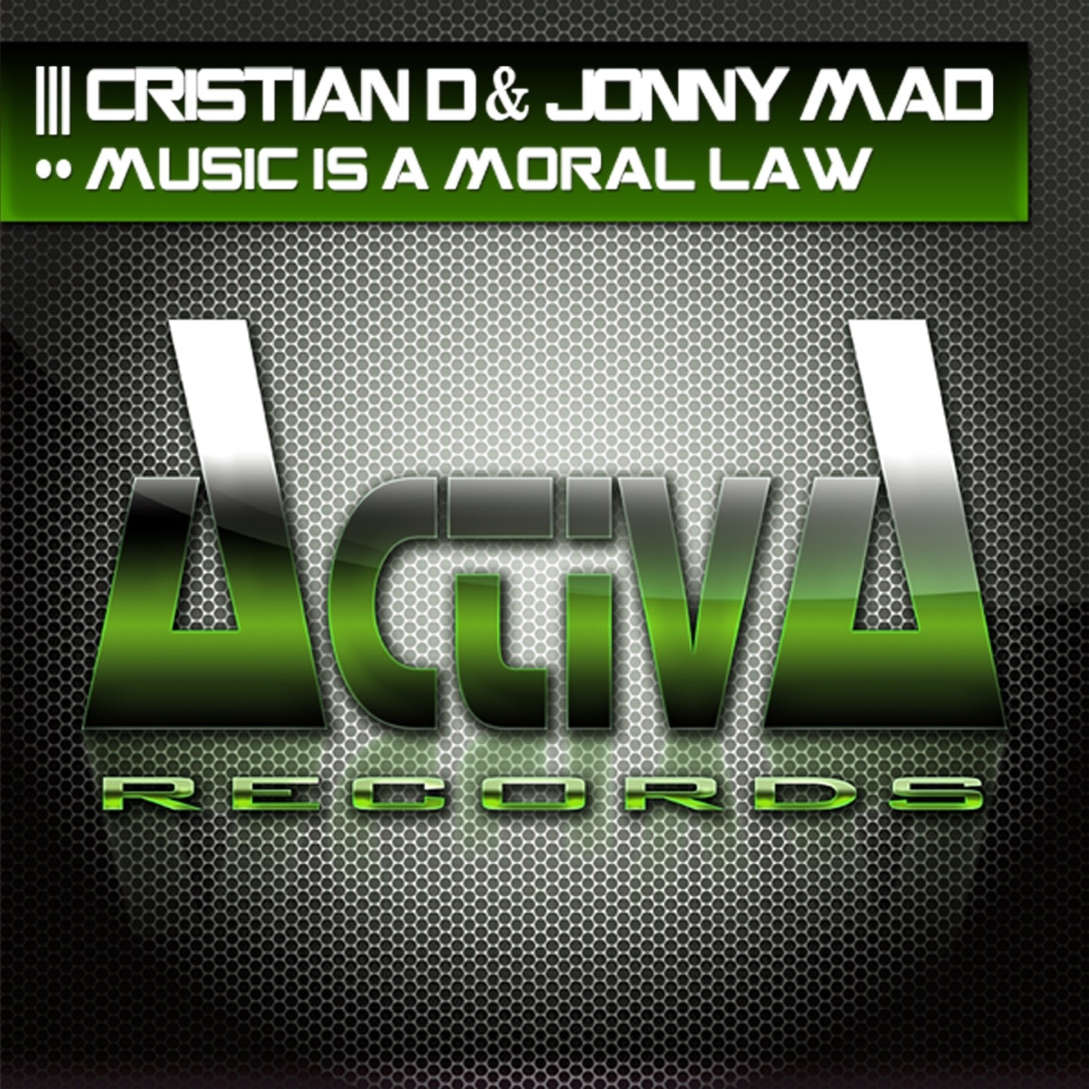 Music Is a Moral Law - Single by Cristian D & Jonny Mad album cover