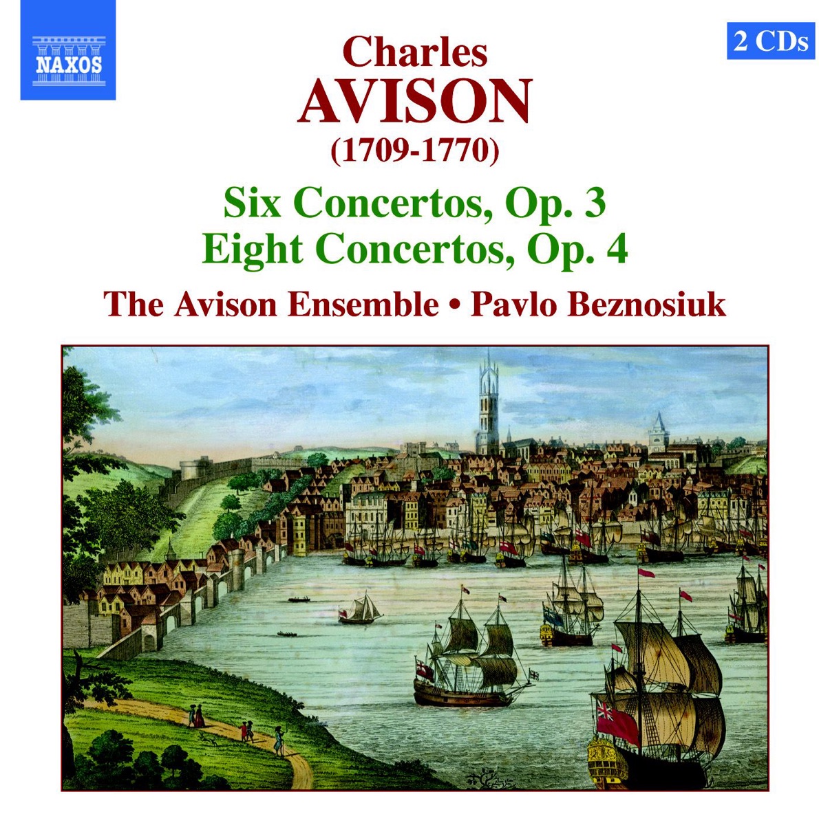 Avison: Concerti, Op. 3 and 4 by Avison Ensemble & Pavlo Beznosiuk album cover