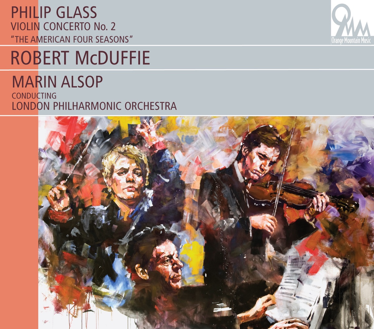 Philip Glass: Violin Concerto No. 2 "The American Four Seasons" by London Philharmonic Orchestra, Marin Alsop & Robert McDuffie album cover
