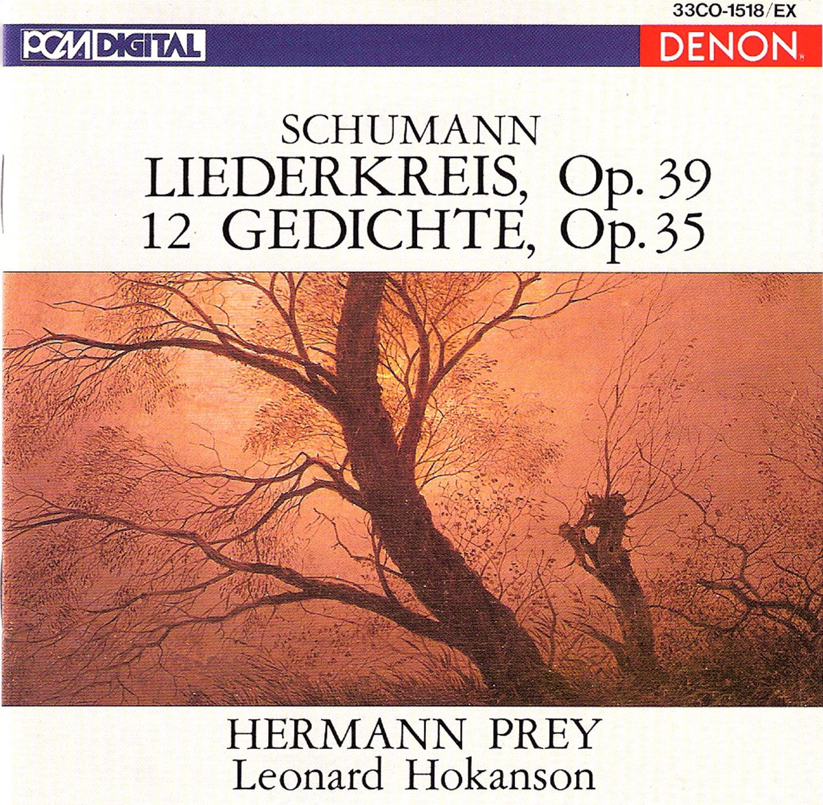 Schumann: Liederkreis, Op. 39 & 12 Gedichte, Op. 35 by Hermann Prey & Leonard Hokanson album cover