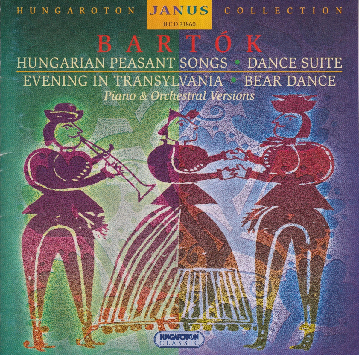 Janus Series - Works by Béla Bartók by Gábor Gabos, Kornél Zempléni, Budapest Philharmonic Orchestra & Budapest Simphony Orchestra album cover