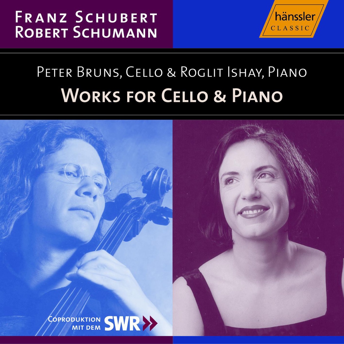 Schubert: Sonata for Cello and Piano, D. 821 - Schumann: 5 Pieces In Folk Style, Op. 102 by Roglit Ishay & Peter Bruns album cover