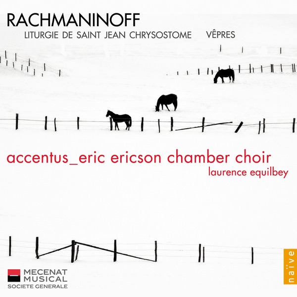 Rachmaninov : Vêpres, Liturgie de St Jean Chrisostome by Accentus & Eric Ericson Chamber Choir album cover
