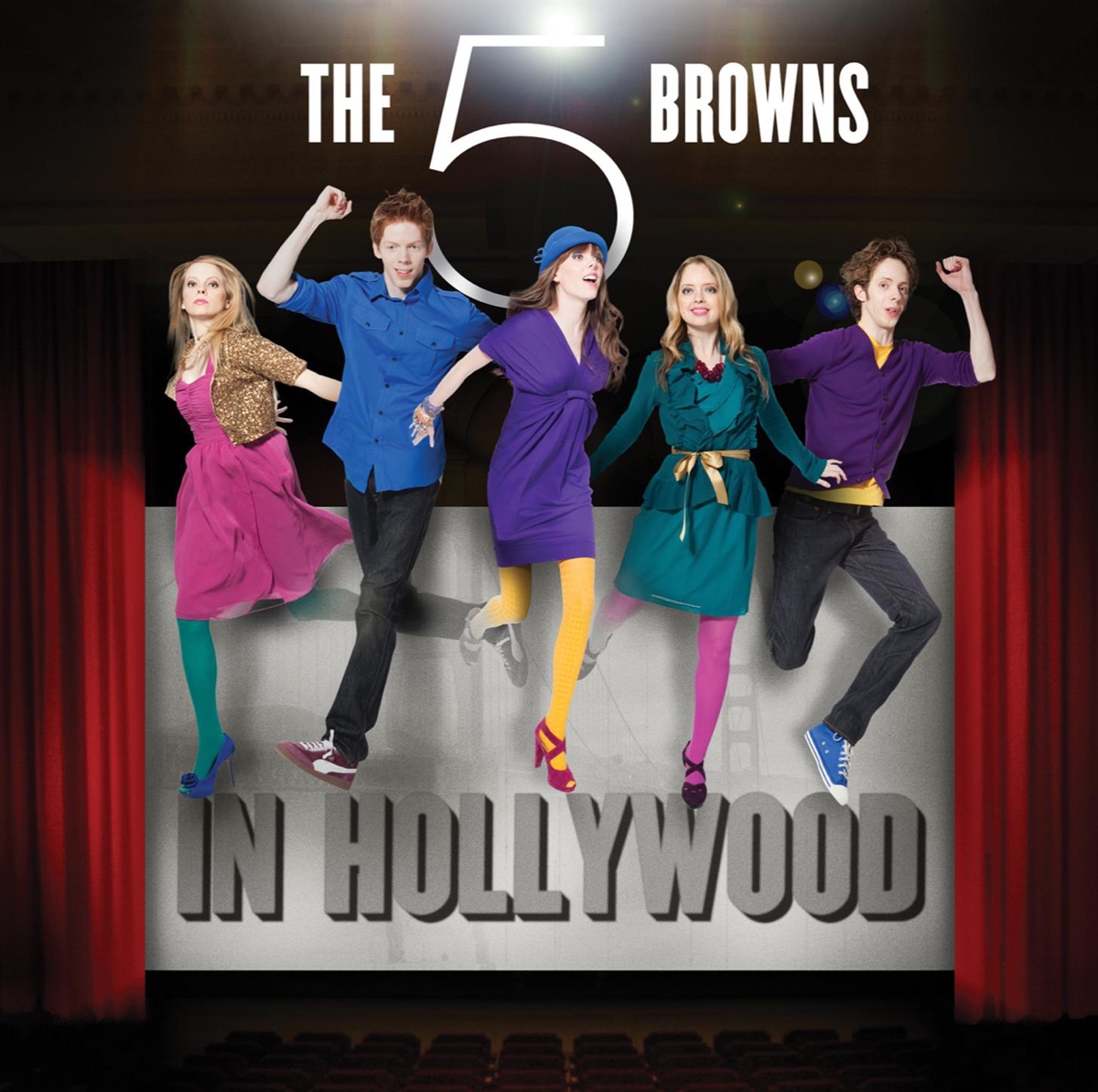 The 5 Browns In Hollywood by The 5 Browns album cover