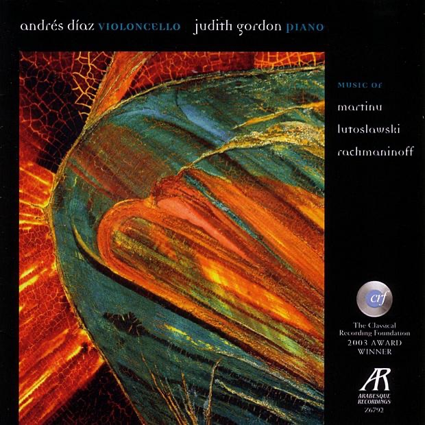 Music of Martinu, Lutoslawski, Rachmaninov by Andrés Díaz & Judith Gordon album cover